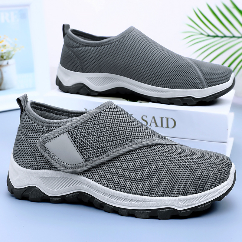 Men'S Shoes With Velcro - Новые летние мужские сетчатые кроссовки 2026