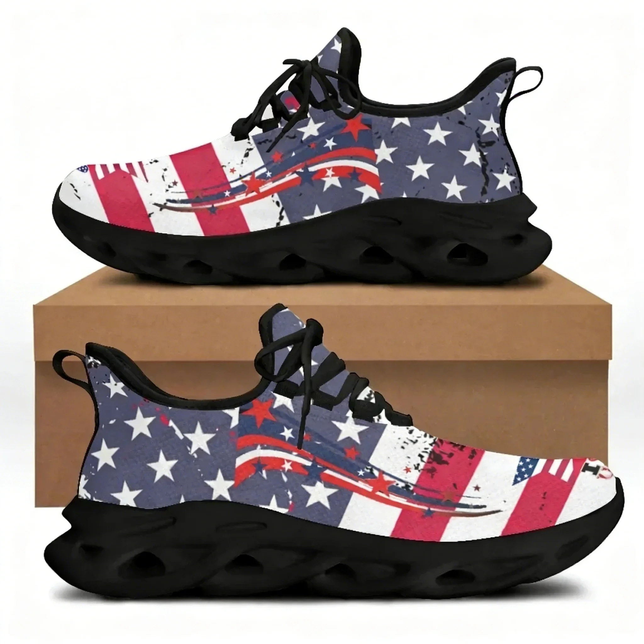 Men'S Shoes Liberty - Женские туфли с принтом американского флага