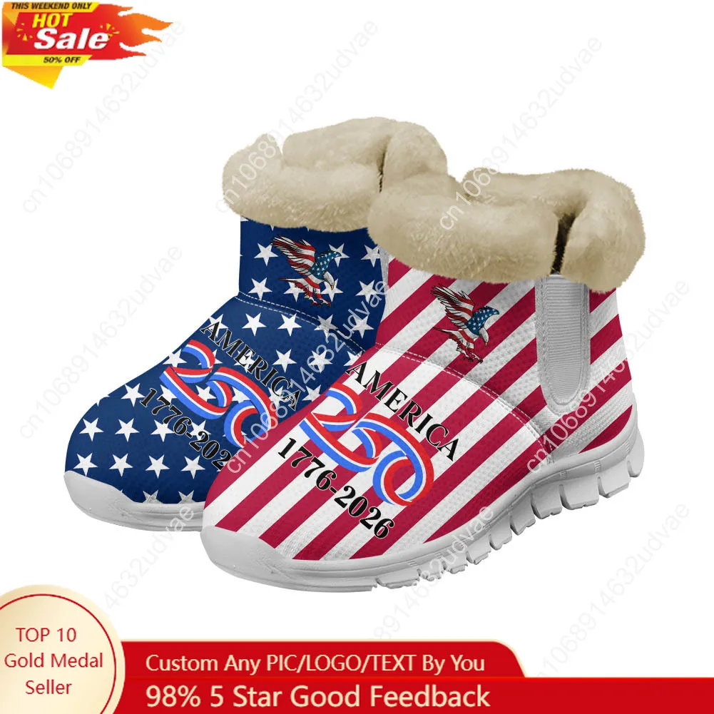 Men'S Shoes No Laces - Плюшевые кроссовки-ботинки к 250-летию Америки (1776-2026)