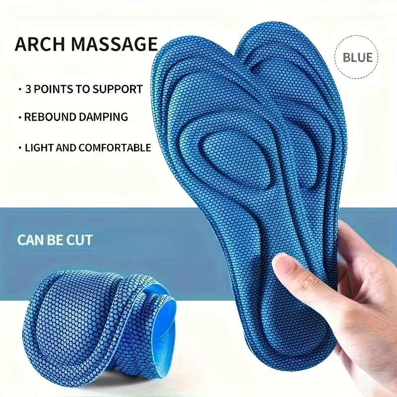 Men'S Shoes With Memory Foam - 4 пары спортивных массажных стельок из