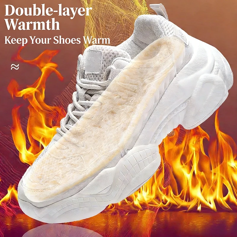 Men'S Shoes With Memory Foam - Пара самонагревающихся термоустойчивых стелек для ног,