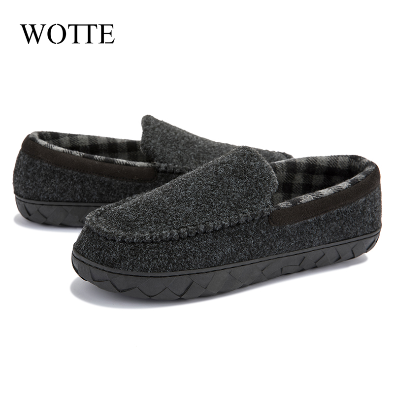 Men'S Shoes With Memory Foam - Мужские хлопковые тапочки, мокасины из микрозамши,