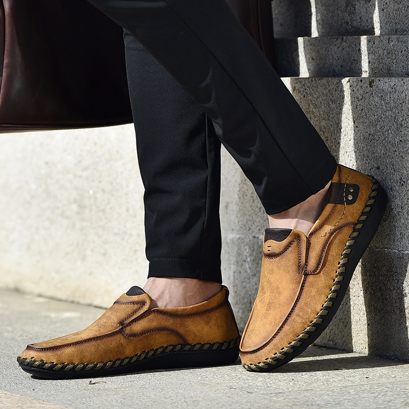 Men Shoes Under 100 - Кроссовки из 100% натуральной кожи, мужские