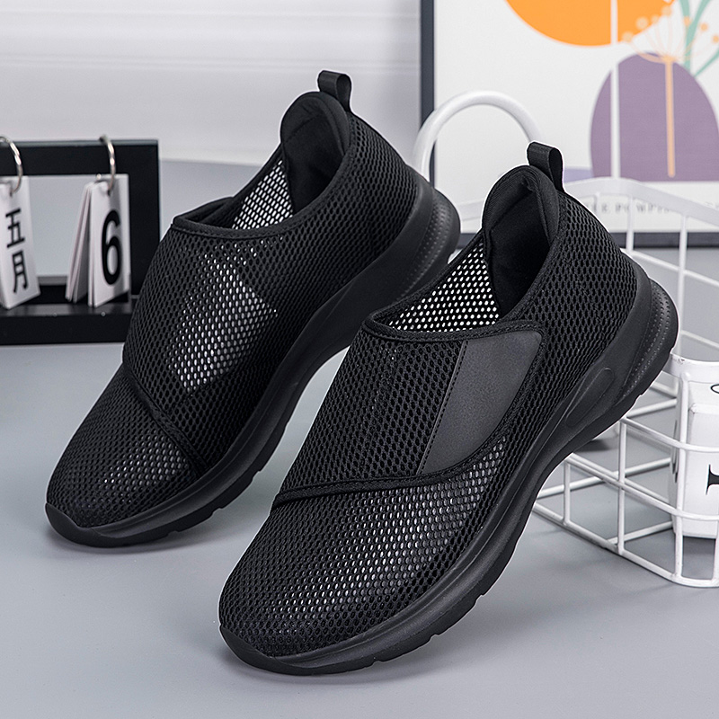 Men'S Shoes With Velcro - Мужские летние дышащие сетчатые спортивные туфли