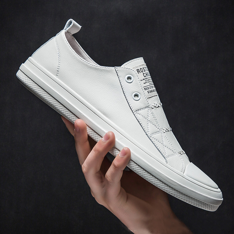 Men Shoes Under 100 - 100% натуральная кожа, черно-белые туфли, мужская