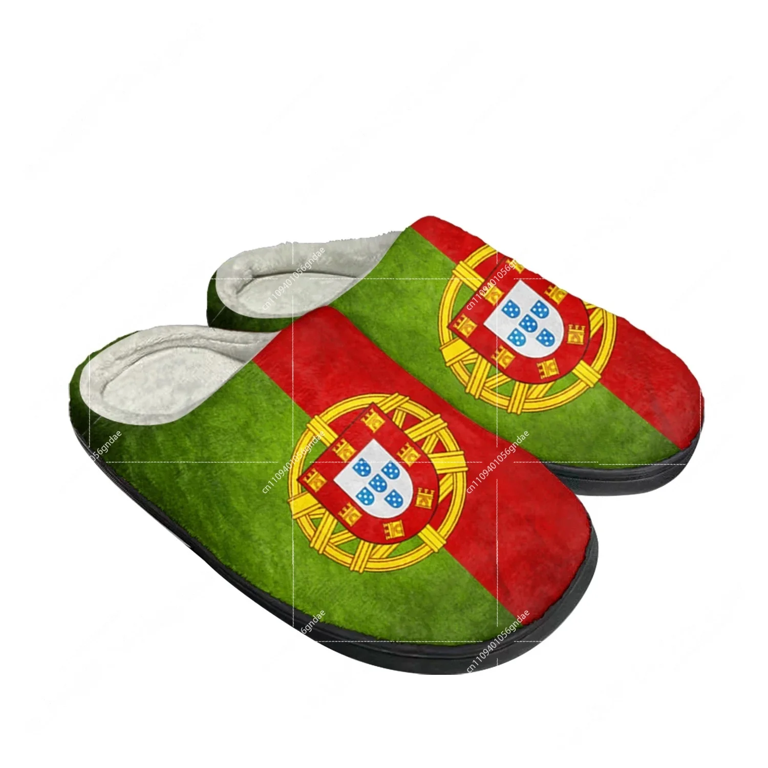 Men'S Shoes Dress Casual - Домашние хлопковые тапочки с флагом Португалии,