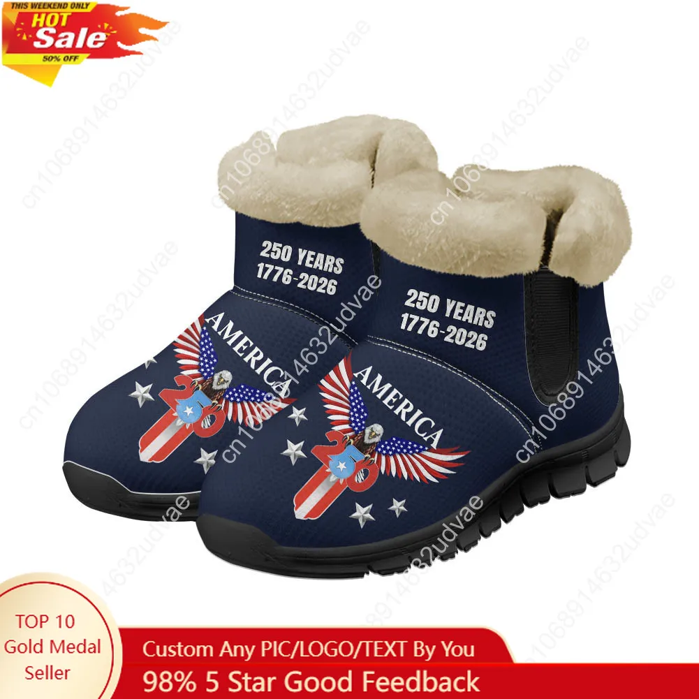 Men'S Shoes No Laces - Плюшевые кроссовки-ботинки к 250-летию Америки (1776-2026)