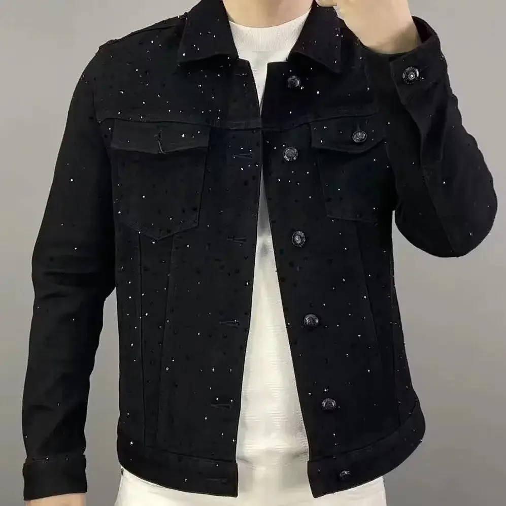 Men'S Shoes With Jeans - Джинсовое пальто для мужчин на пуговицах,