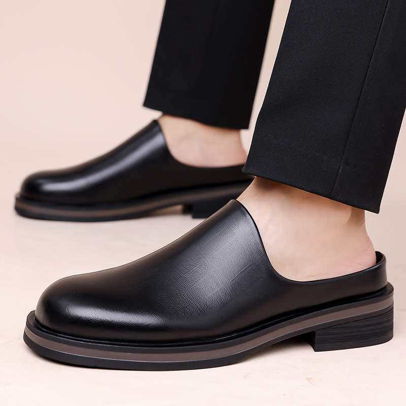 Men'S Shoes Hey Dude - Мужские слипоны-мюли, глянцевые кожаные туфли на