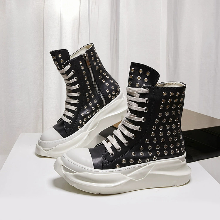 Men Shoes Trainers - Винтажные мужские высокие ботинки на платформе