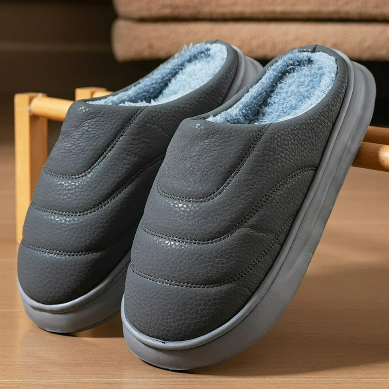 Men'S Shoes With Memory Foam - Теплые мужские тапочки из ЭВА с