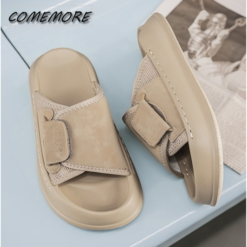Мужские толстоподошвенные тапо – обзор и цена Men'S Shoes With Velcro