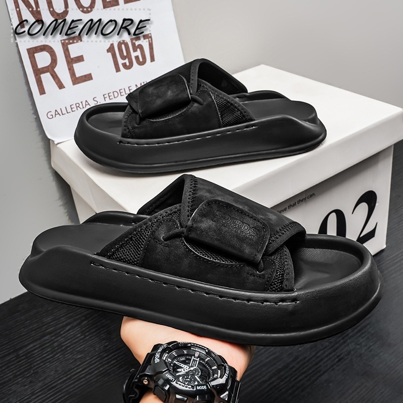 Мужские толстоподошвенные тапо – обзор и цена Men'S Shoes With Velcro