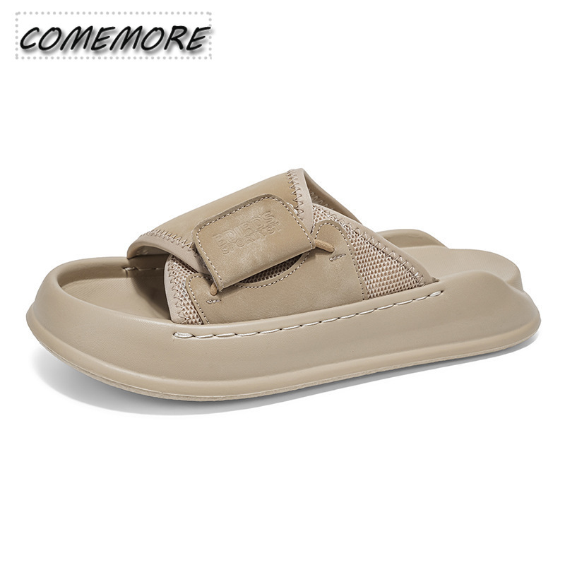 Мужские толстоподошвенные тапо – обзор и цена Men'S Shoes With Velcro