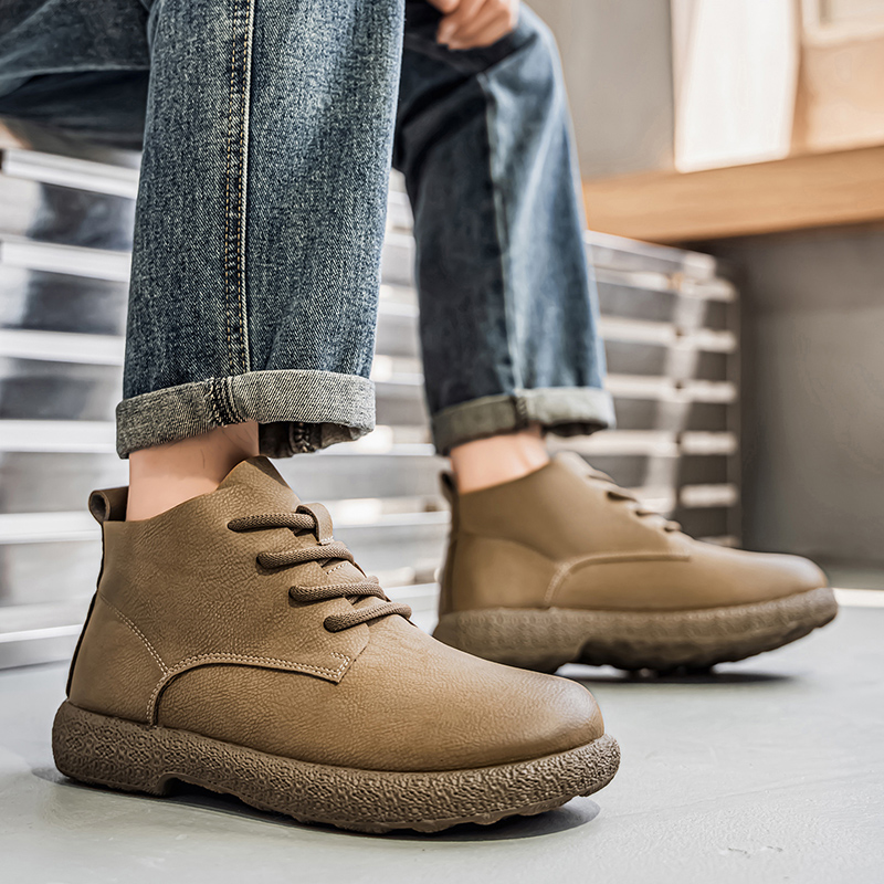 Мужские ботильоны Коричневые к – обзор и цена Men'S Shoes No Laces