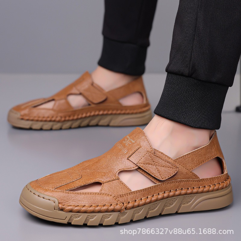 Мужские летние сандалии с перф – обзор и цена Men'S Shoes With Velcro