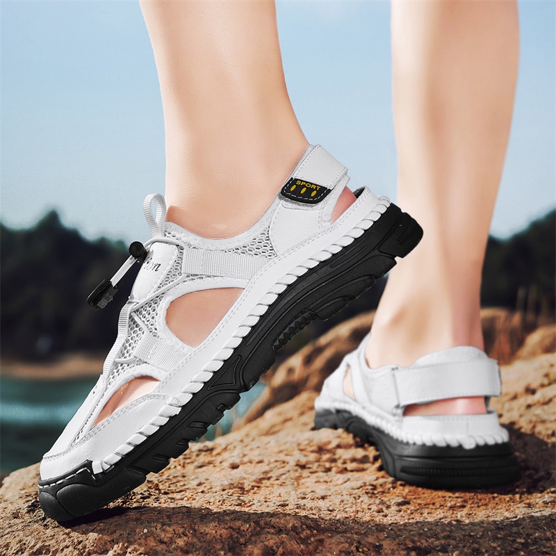 Мужские простые сандалии ручно – обзор и цена Men'S Shoes With Velcro