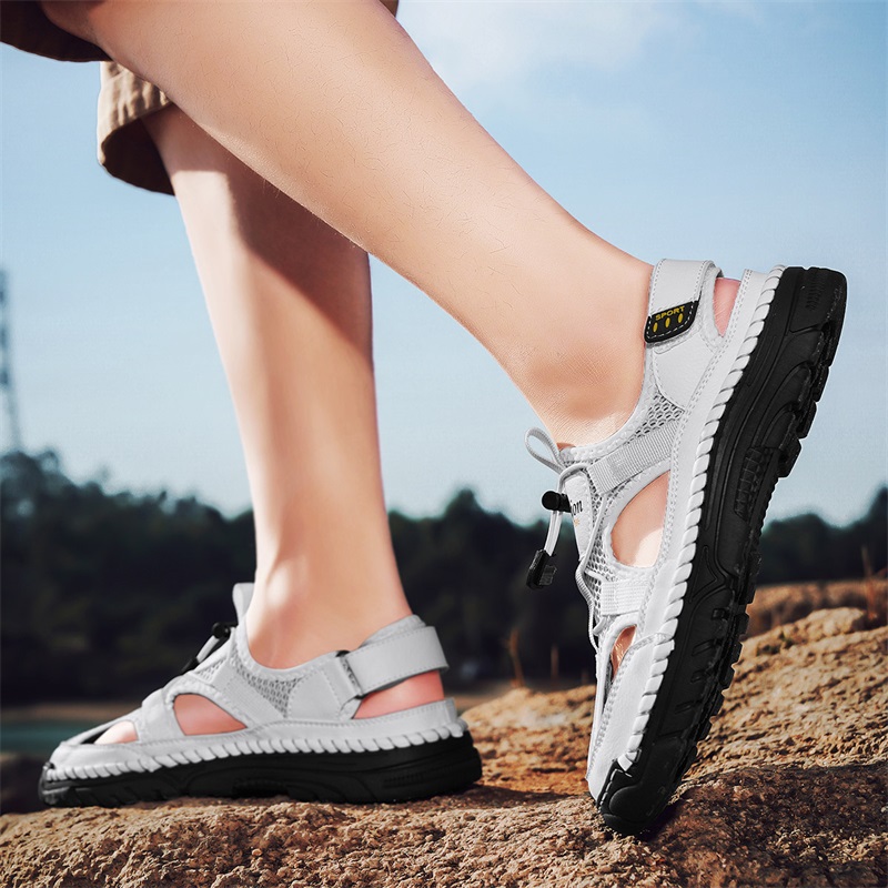 Мужские простые сандалии ручно – обзор и цена Men'S Shoes With Velcro