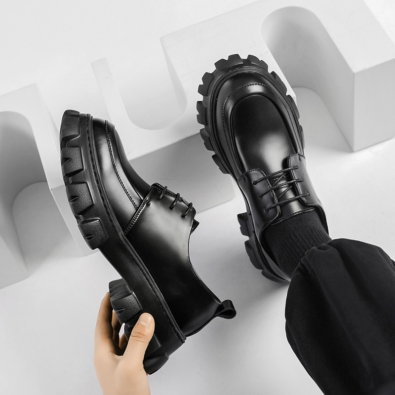 Мужские кожаные туфли, черные  – обзор и цена Men Shoes Prada